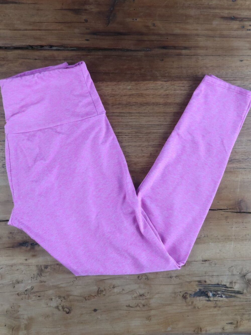 ONZIE HEATHER PINK HIGH WAIST 7/8 LEGGINGS SIZE S/M
